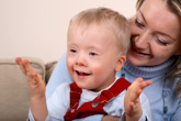 boy with mom